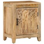 vidaXL Table de chevet 40x30x50 cm Bois de manguier massif