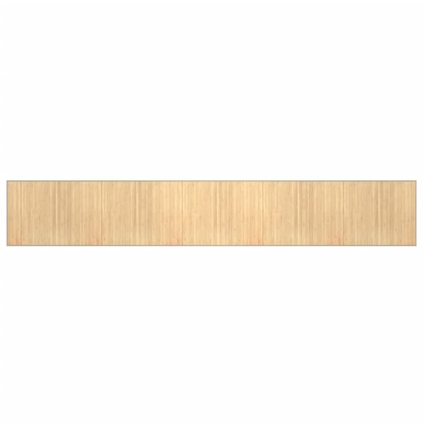 vidaXL Tapis rectangulaire naturel clair 80x1000 cm bambou