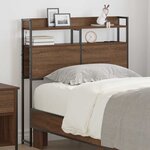 vidaXL Tête de lit de rangement Chêne marron 75 cm Bois d'ingénierie