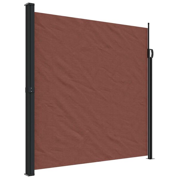 vidaXL Auvent latéral rétractable marron 200x600 cm