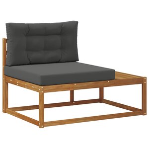 vidaXL Canapé d'extérieur extrémité Naturel 115 x 83 x 73 cm