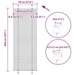 vidaXL Store plissé bleu 70x200 cm largeur du tissu 69 4 cm polyester