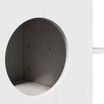 vidaXL Maison pour chat blanc 51x35x30 cm bois de pin massif