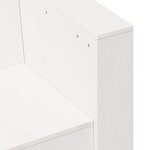 vidaXL Salon de jardin 2 Pièces blanc bois de pin massif