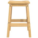 vidaXL Tabouret de bar 2 pc Cire de Miel 44 x 30 x 63 cm Pin massif