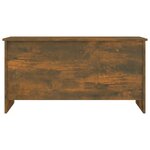 vidaXL Table basse Chêne fumé 102x55 5x52 5 cm Bois d'ingénierie