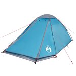 vidaXL Tente de camping à dôme 2 personnes bleu imperméable