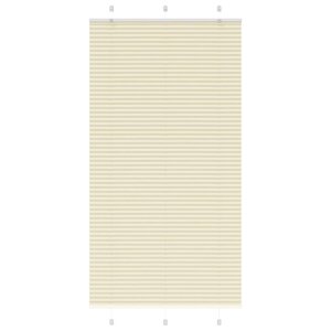 vidaXL Store plissé crème 105x200cm largeur du tissu 104 4cm polyester