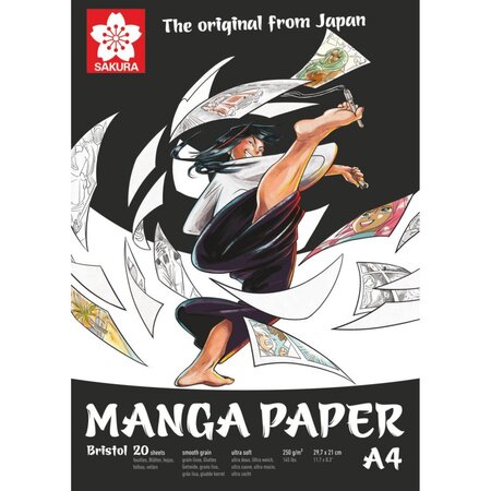 Manga papier a4 20 feuilles - sakura