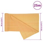 vidaXL Filet brise-vue sable 1 2x25 m PEHD 75 g/m²
