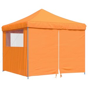 vidaXL Tente de réception pliable escamotable avec 4 parois latérales