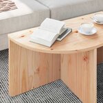 vidaXL Table basse 2 Pièces Naturel 79 x 39 5 x 40 cm Bois massif en pin