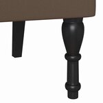 vidaXL Banc Chesterfield Marron 119.5 x 64.5 x 75 cm Cuir synthétique