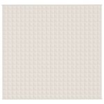 vidaXL Couverture lestée Crème clair 220x235 cm 15 kg Tissu