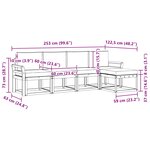 vidaXL Ensemble de canapés d'extérieur 5 pc Blanc et Beige