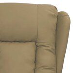 vidaXL Fauteuil de massage Cappuccino Similicuir