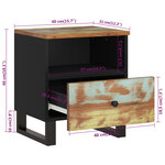 vidaXL Tables de chevet 2 Pièces Bois de récupération et d'ingénierie