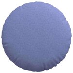 vidaXL Coussins de siège 2 Pièces Bleu denim Ø50 x 19 cm tissu