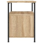 vidaXL Tables de chevet 2Pièces chêne sonoma 34x35 5x50cm bois ingénierie
