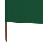 vidaXL Paravent 3 panneaux Tissu 400 x 80 cm Vert