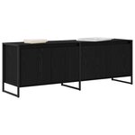 vidaXL Meuble TV Chêne noir 140 x 36 x 49.5 cm Bois d'ingénierie