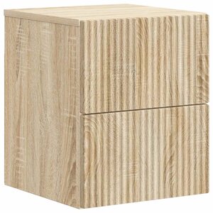 vidaXL Cabinet de chevet mural Chêne Sonoma 33 x 34 5 x 40 cm