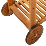 vidaXL Chariot de cuisine de jardin Bois d'acacia 92x43 5x141 5 cm