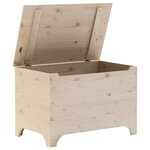 vidaXL Boîte de rangement avec couvercle RANA bois massif de pin
