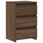 vidaXL Tables de chevet 2Pièces Chêne marron 40x35x62 5cm Bois ingénierie