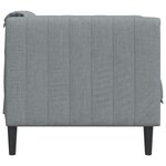 vidaXL Fauteuil gris clair tissu