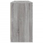 vidaXL Buffet avec lumières LED sonoma gris 142 5x37x67 cm