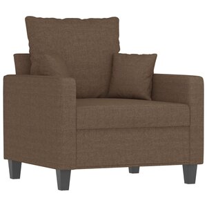 vidaXL Fauteuil Marron 60 cm Tissu