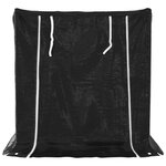 vidaXL Portant de bois de chauffage et housse de pluie acier galvanisé