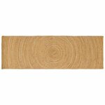 vidaXL Tapis de surface Rectangulaire Marron 60 x 200 cm Jute