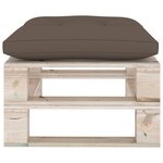 vidaXL Salon palette de jardin 4 Pièces avec coussins bois de pin