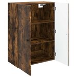 vidaXL Armoire Murale 66 x 34 5 x 90 cm Bois d'ingénierie Chêne fumé