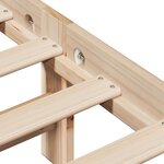 vidaXL Cadre de lit sans matelas 75x190 cm bois de pin massif