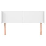 vidaXL Tête de lit avec oreilles Blanc 147x16x78/88 cm Similicuir