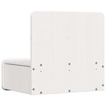 vidaXL Table de chevet avec tiroir 2 Pièces Blanc 44 x 32 5 x 40 cm