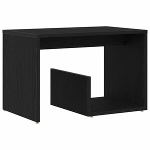 vidaXL Table d'appoint Chêne noir 59 x 36 x 38 cm Bois d'ingénierie