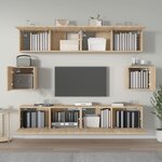 vidaXL Ensemble de meubles TV 6 Pièces Chêne sonoma Bois d'ingénierie