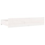 vidaXL Cadre de lit sans matelas avec tiroirs blanc 140x190 cm