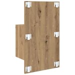 vidaXL Armoire de lit 2 Pièces chêne artisanal 48 5 x 32 5 x 80 cm