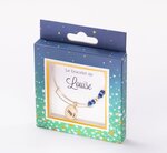 Bracelet louise avec perles bleues
