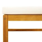 vidaXL Ensemble de canapés de jardin 3 pièces avec coussins  bois d'acacia et corde