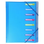 Trieur Polypropylène 3 Rabats Chromaline 8 compartiments Coloris Aléatoire x 10 EXACOMPTA