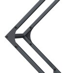 vidaXL Portant de bois chauffage anthracite 80x25x80 cm