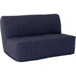 Banquette BZ - Tissu 100  Coton bleu foncé - Couchage 140 x 190 cm