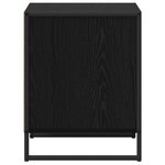 vidaXL Table de chevet avec tiroir 2 Pièces Chêne noir 50 x 39 5 x 50 cm