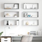 vidaXL Étagères murales cube 6 Pièces Gris béton Bois d’ingénierie